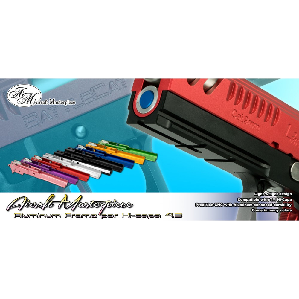 Airsoft Masterpiece 4.3" Aluminum Advance Frame with Rail - Infinity (Black)