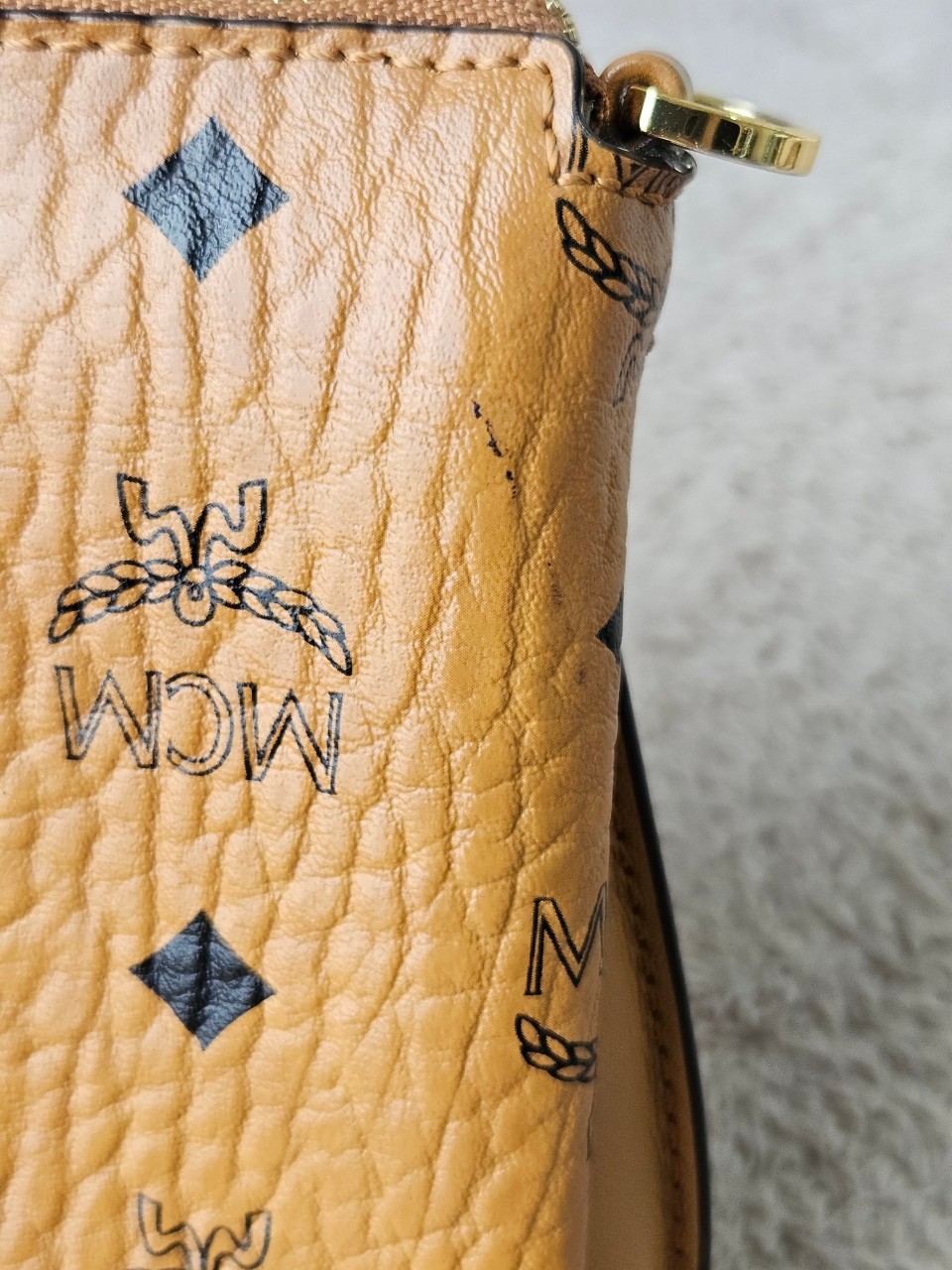 MCM Rabbit Top Zip Crossbody