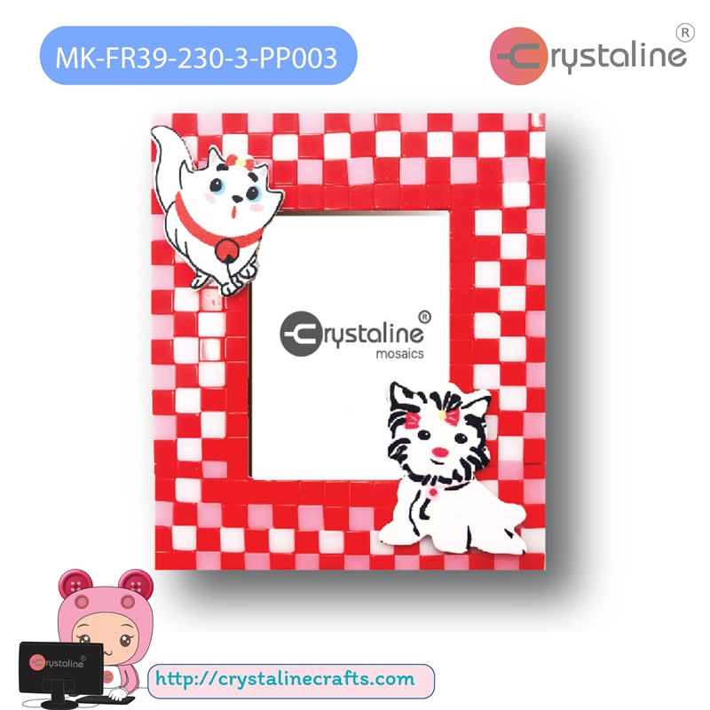 Picture frame kit - Dog&Cat (size 8x9.5 cm,1pc/pack)