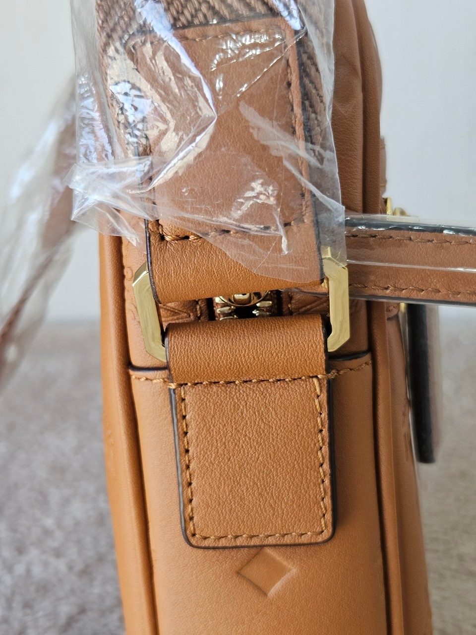 MCM Klassik Leather Crossbody Mini Bag