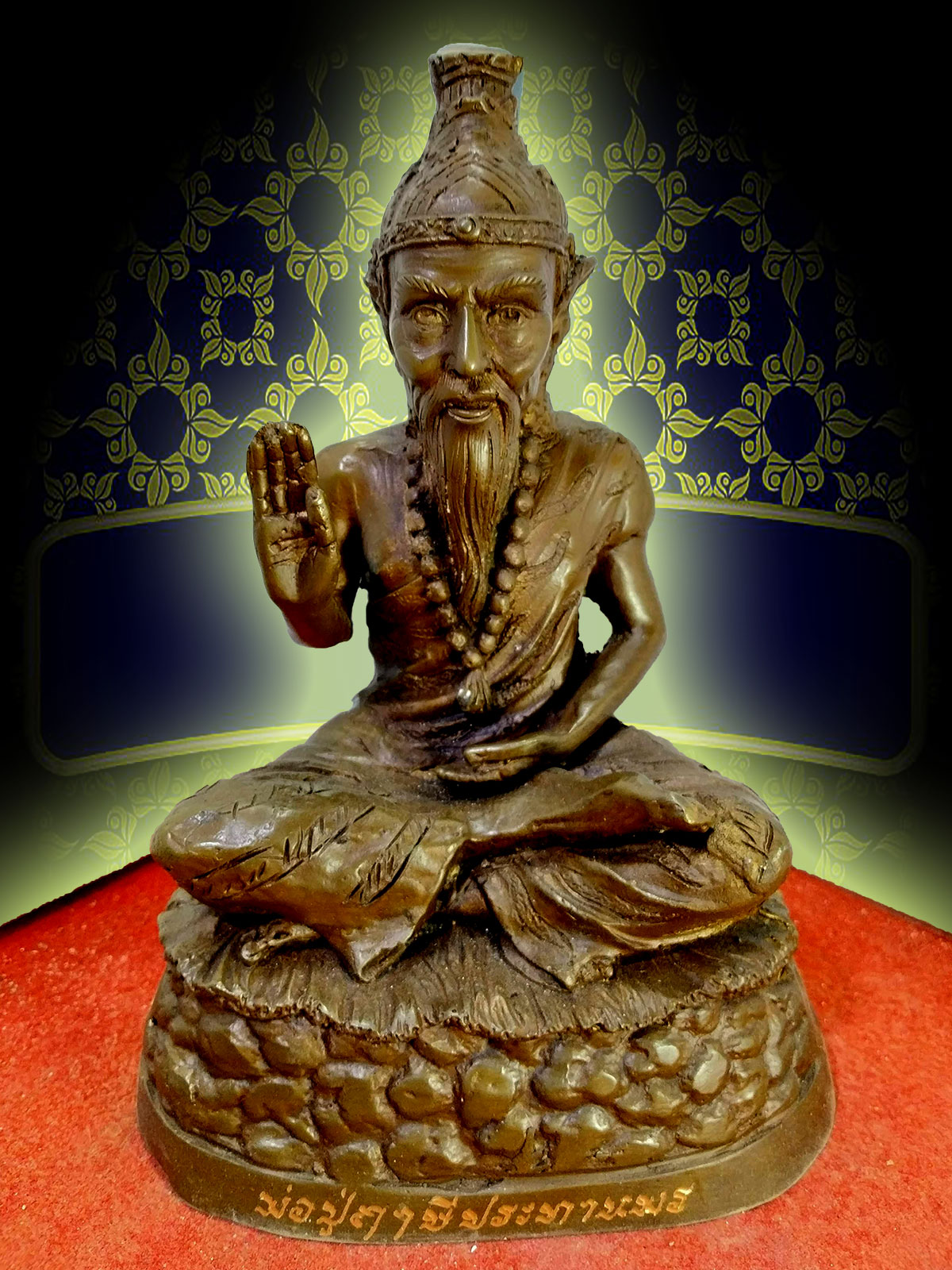 พ่อปู่ฤาษี ปางประทานพร หร้าตัก 5 นิ้ว เนื้อโลหะสำริด