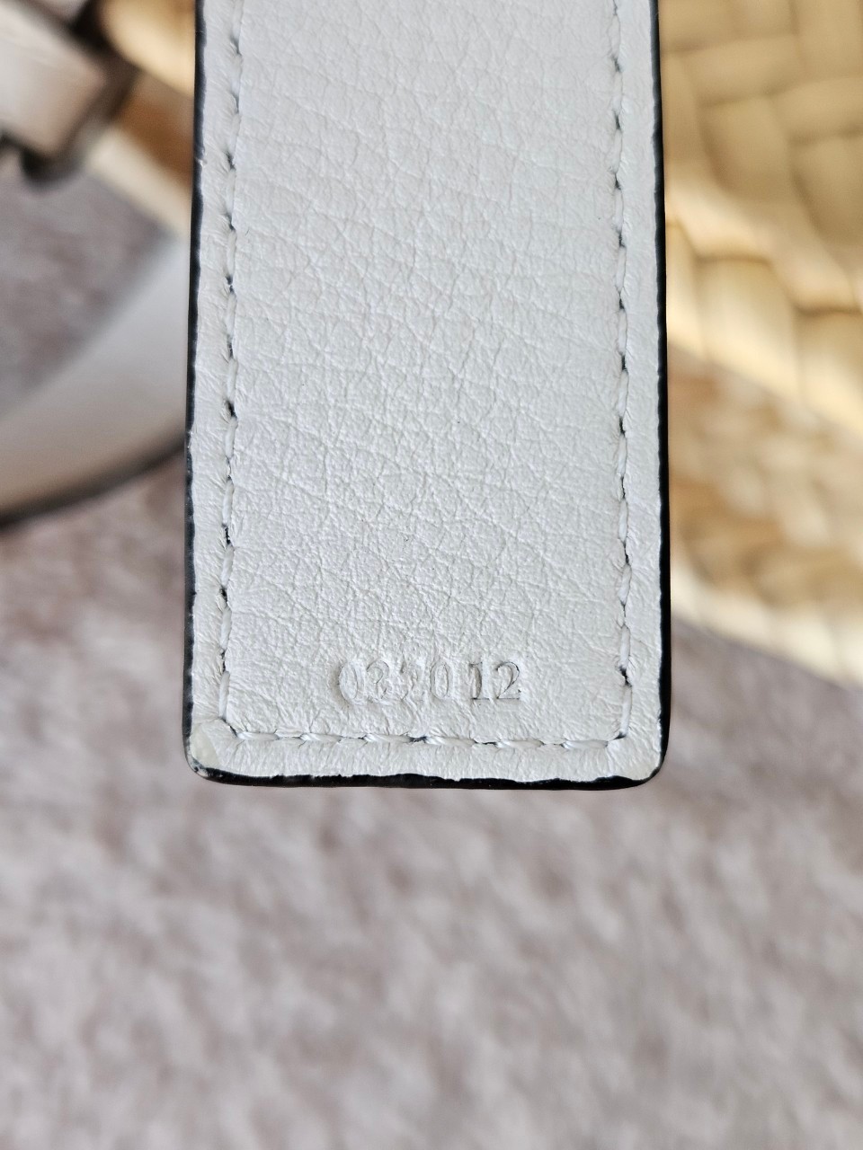 Loewe Basket Bag In Palm Leaf and Calfskin