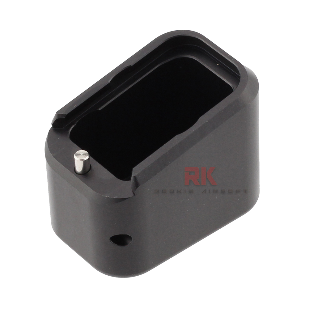 Bomber CNC Aluminum TTI Style Long Magazine Extension for Marui G19 - Black