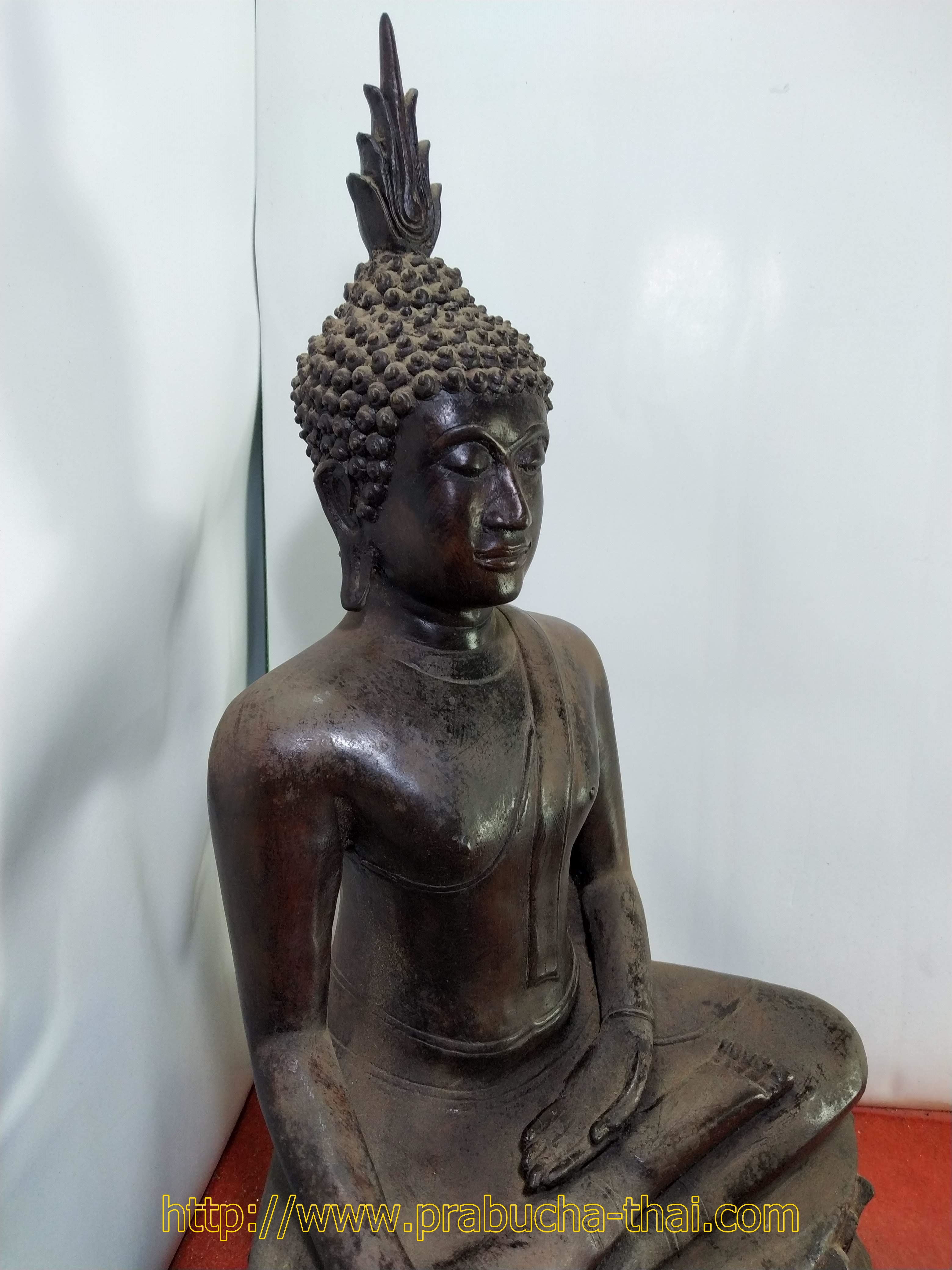 พระสุโขทัย ปางมารวิชัย หน้าตัก 9 นิ้ว เนื้อโลหะสำริด