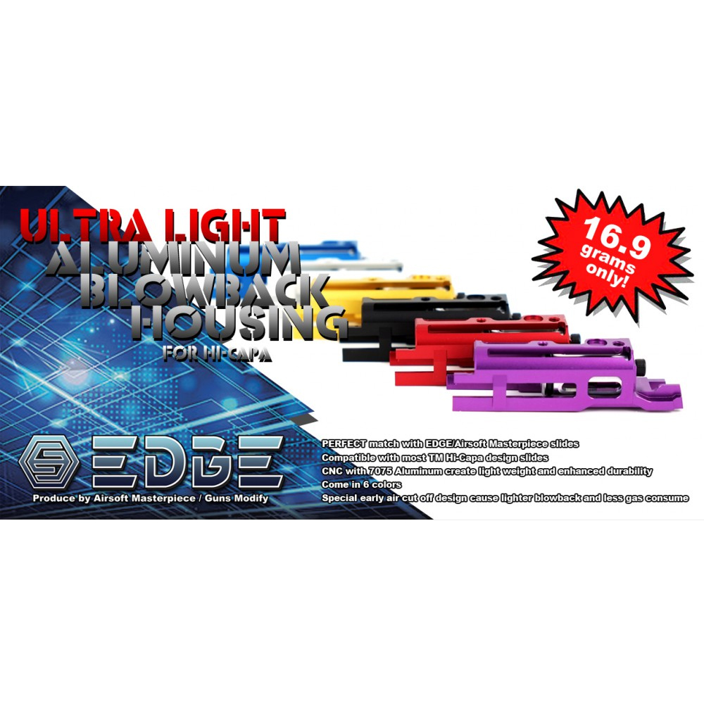 EDGE "LOW BLOWBACK" Blowback Housing for Hi-CAPA / 1911 (Black)