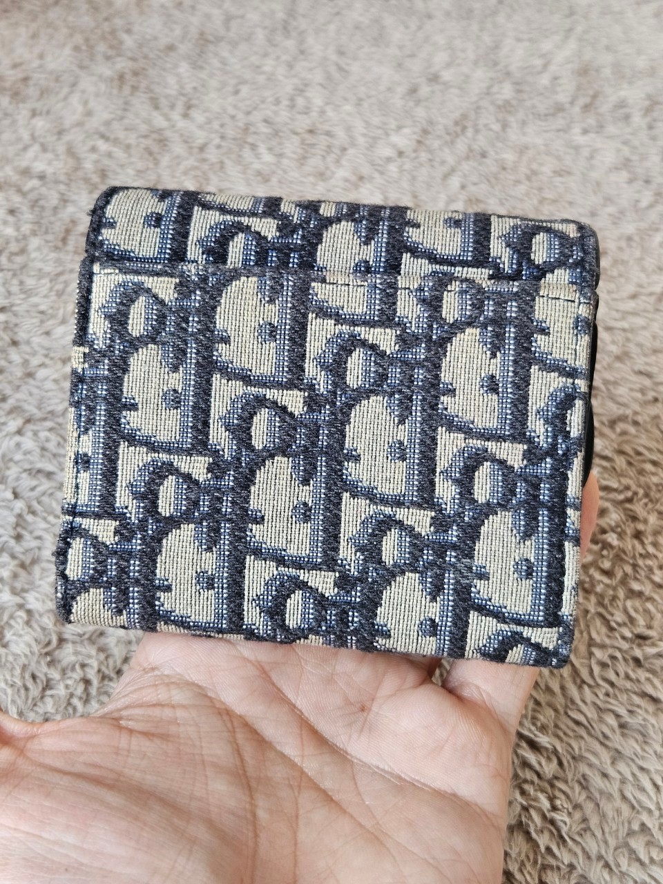 Dior Saddle Lotus Trifold Wallet