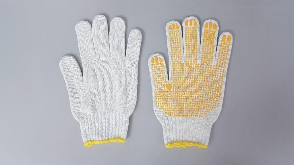 ถุงมือผ้า มีปุ่มกันลื่น