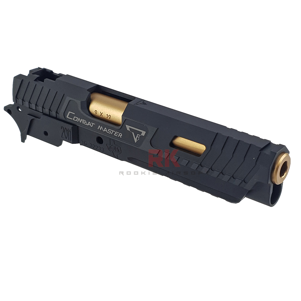 NOVA CNC Aluminum JW3 TTI 2011 Combat Master Set (5.4 inch) for Marui Hi-CAPA (Black)