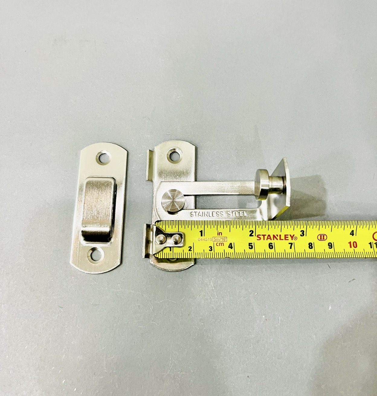 กลอนสับห้องน้ำ 4" รุ่นสับหมุด 90องศา