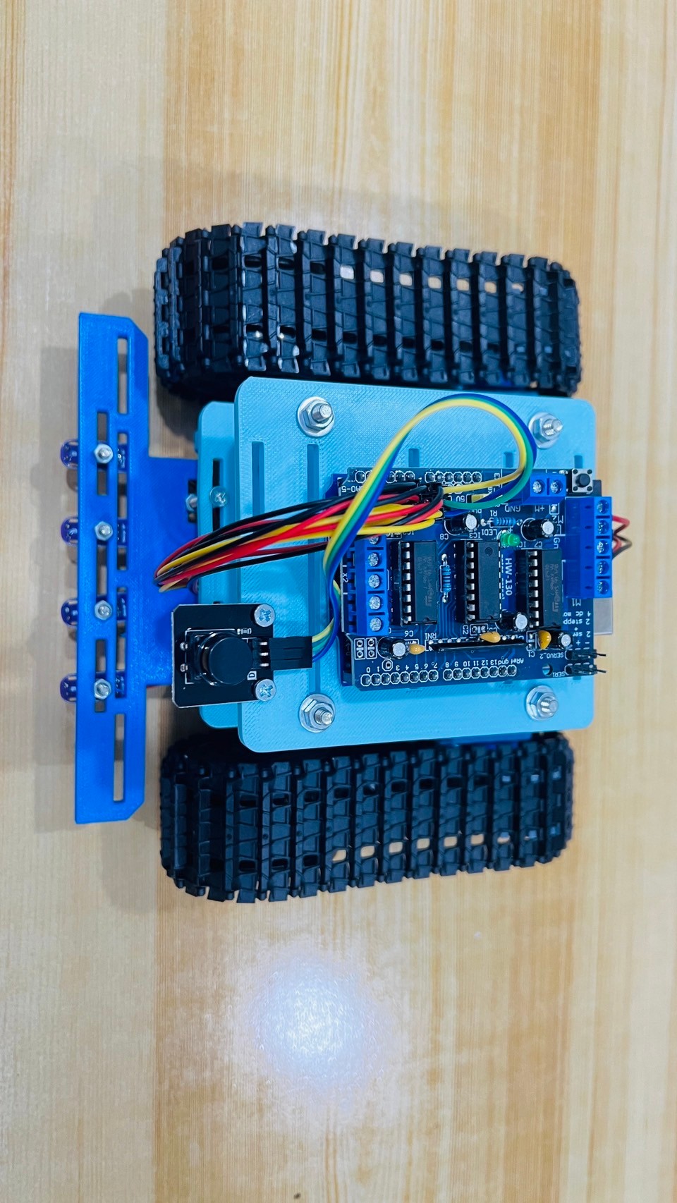 หุ่นยนต์เดินตามเส้นแบบ สายพาน