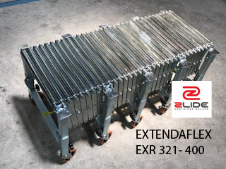 Extendaflex รางลูกกลิ้ง ยืดหดได้ EXR321-4040 spec W40 x L400( max ) x H( 55-85 )