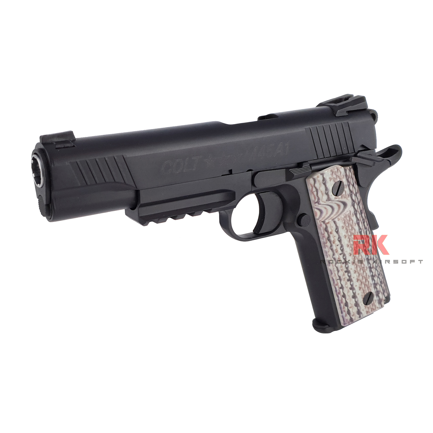 SRC Colt M45A1 Dual Magazines (Green gas + Co2) GBB - Black
