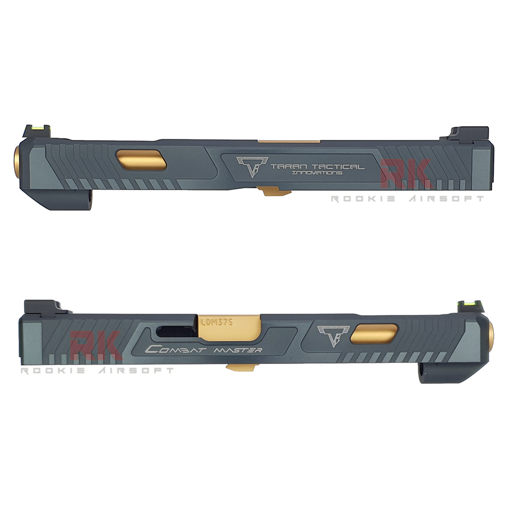 NOVA CNC Aluminum TTI G34 Slide for Marui G17 / G34 (Shiny Black)