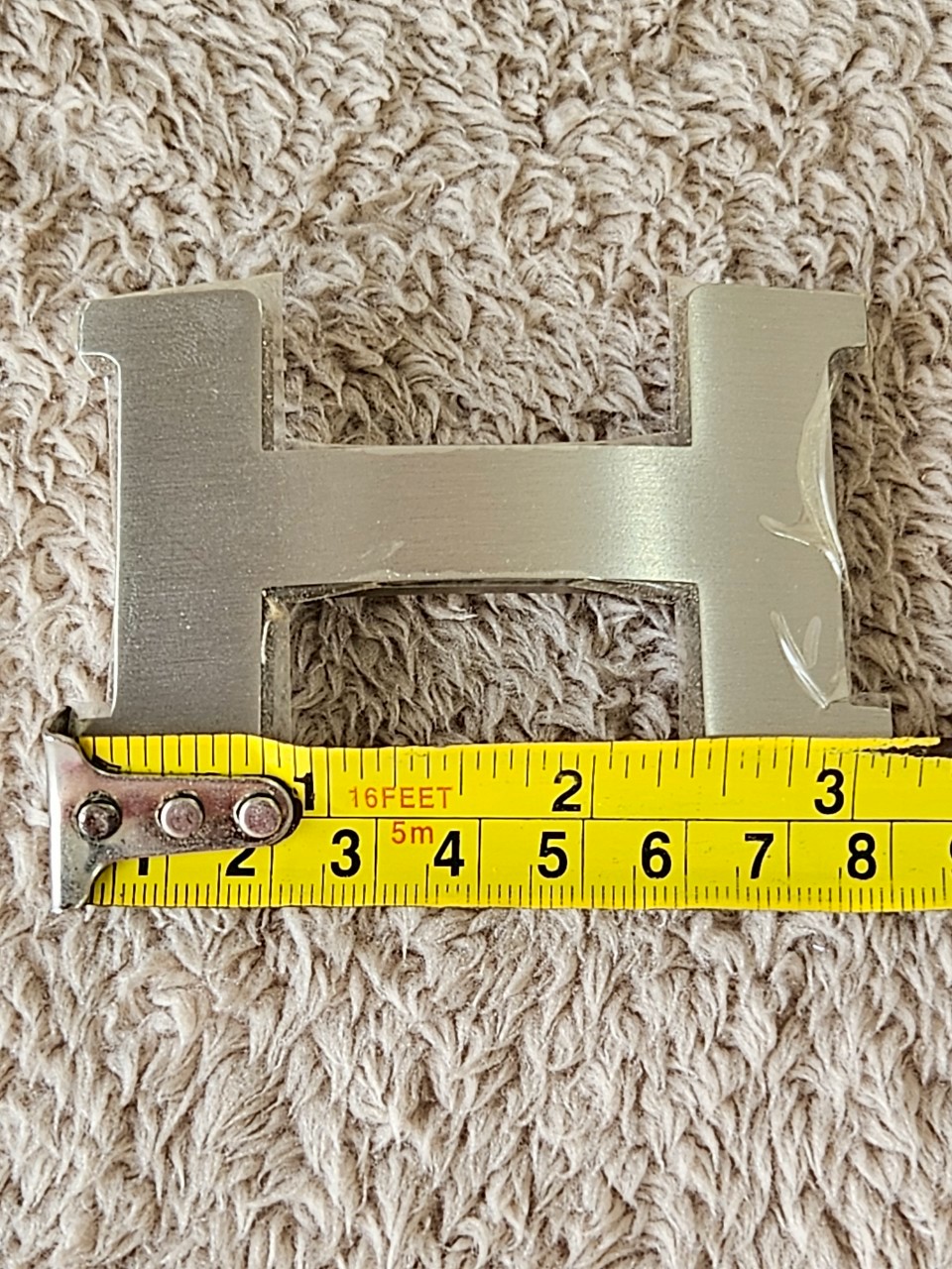 Hermes belt 42mm size85 เอว33-34.5 สายสีแดง/โอรส