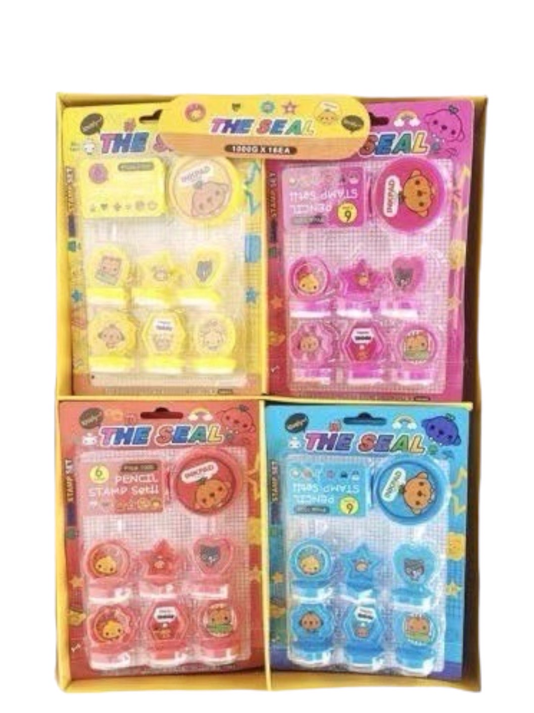 ชุดตัวปั๊มการ์ตูน * 1 กล่อง 16 ชิ้น *