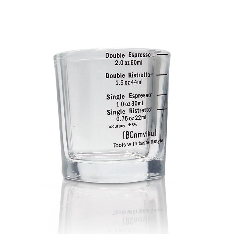 แก้วช็อต แก้วตวงกาแฟ แก้วดับเบิ้ล เอสเปรสโซ่ 2.0 Oz หรือ 60ml กล่อง 2 ใบ