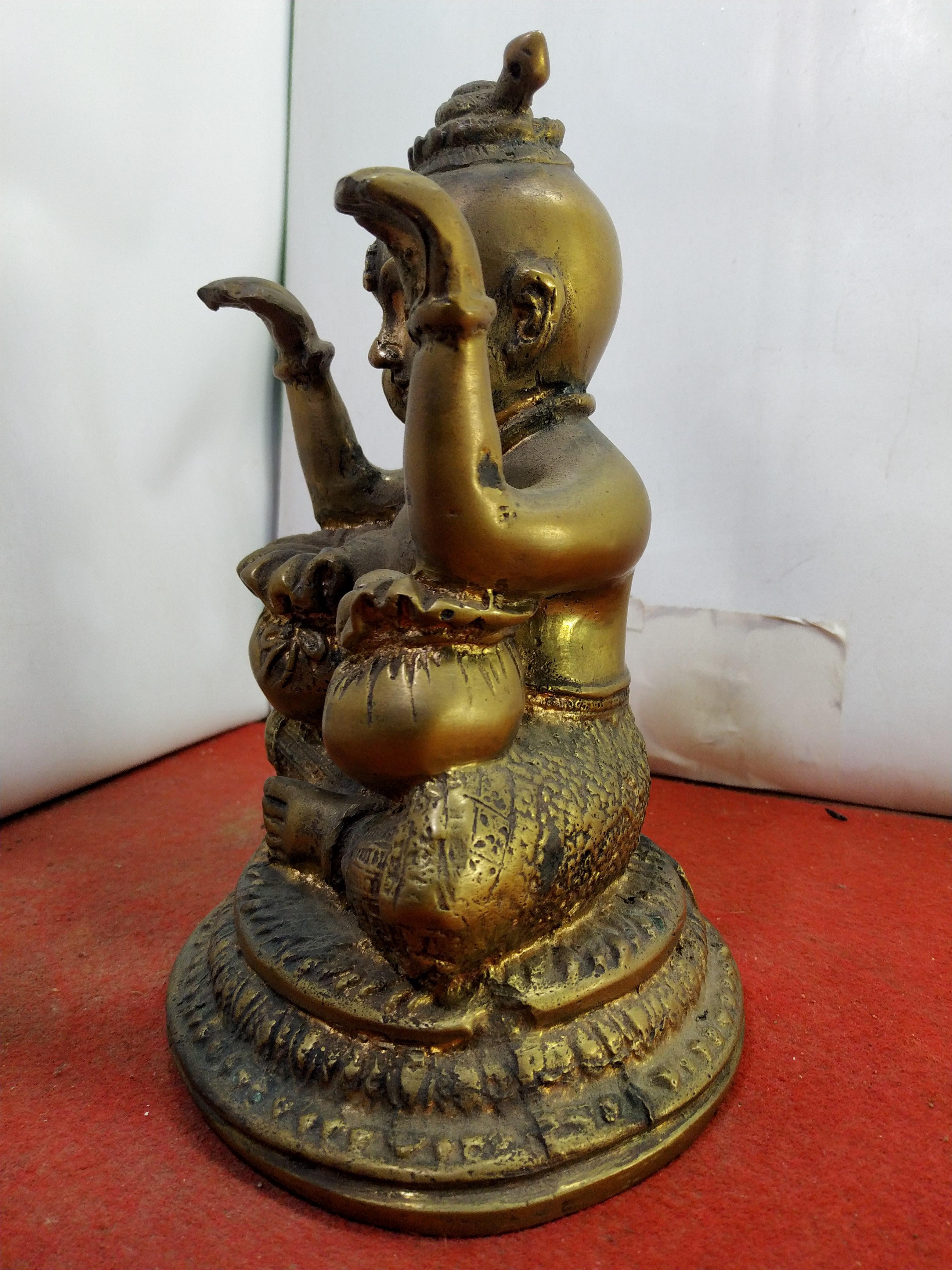 กุมารทองเจ้าสัวเฮง เนื้อโลหะ ฐานขนาด 5 นิ้ว