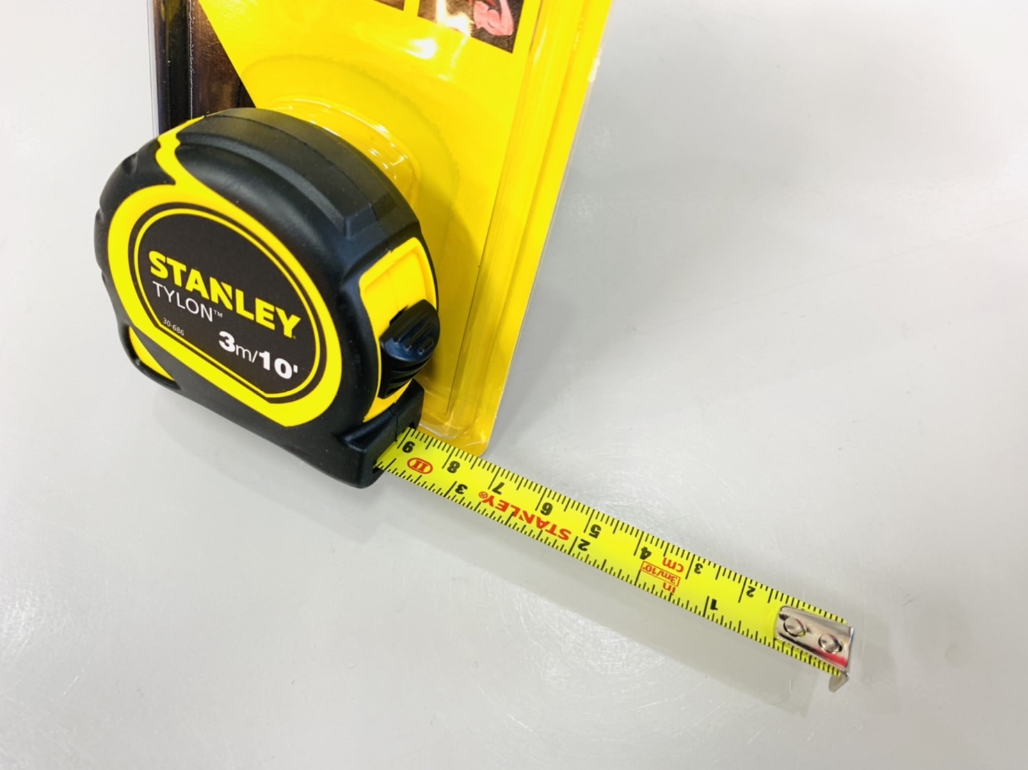 ตลับเมตร หุ้มยาง 3ม. สแตนเล่ย์