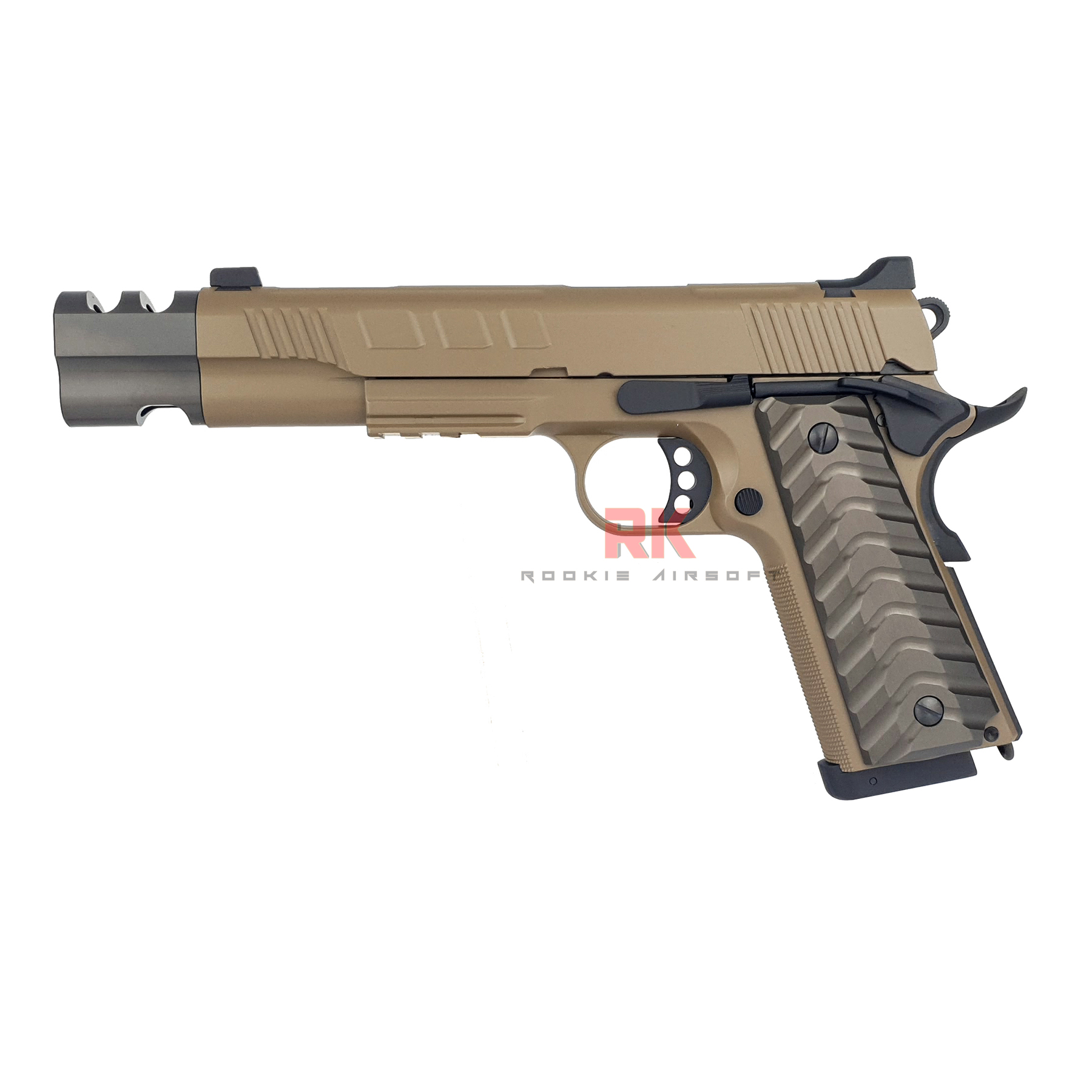KJ Works KP-16 Dual Magazines (Green Gas / Co2) GBB - FDE