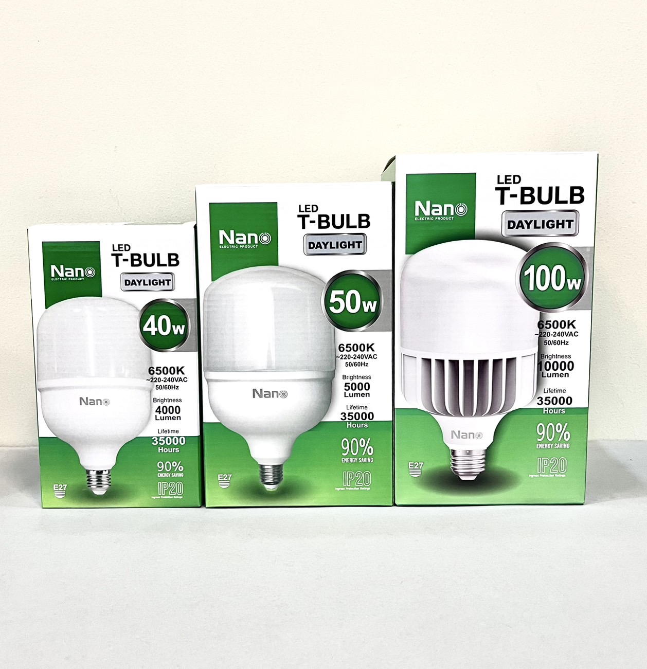 หลอด T-Bulb แสงขาว Nano