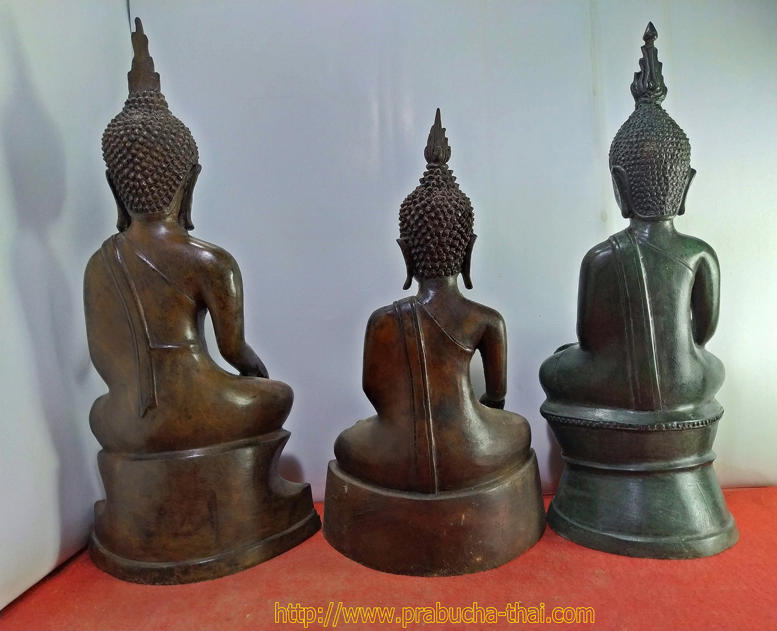 พระเชียงรุ้ง สามสมัย หน้าตัก 5 นิ้ว เนื้อสำริด