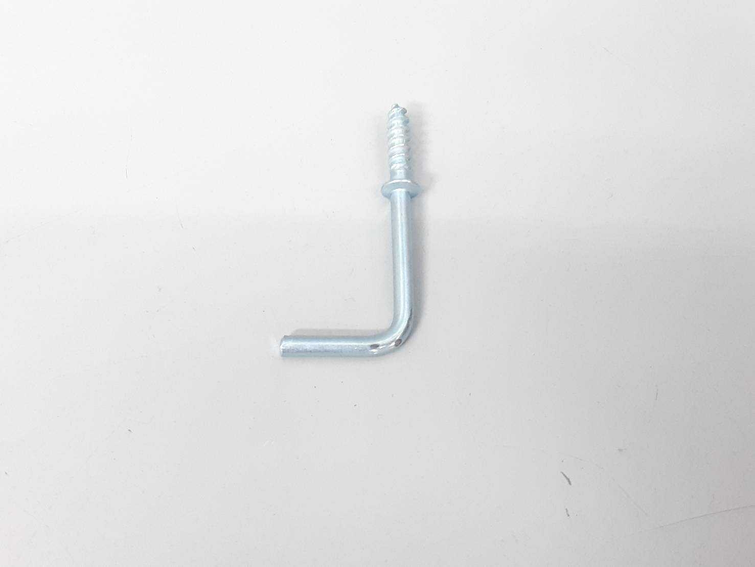ตะขอตัว L ชุบขาว