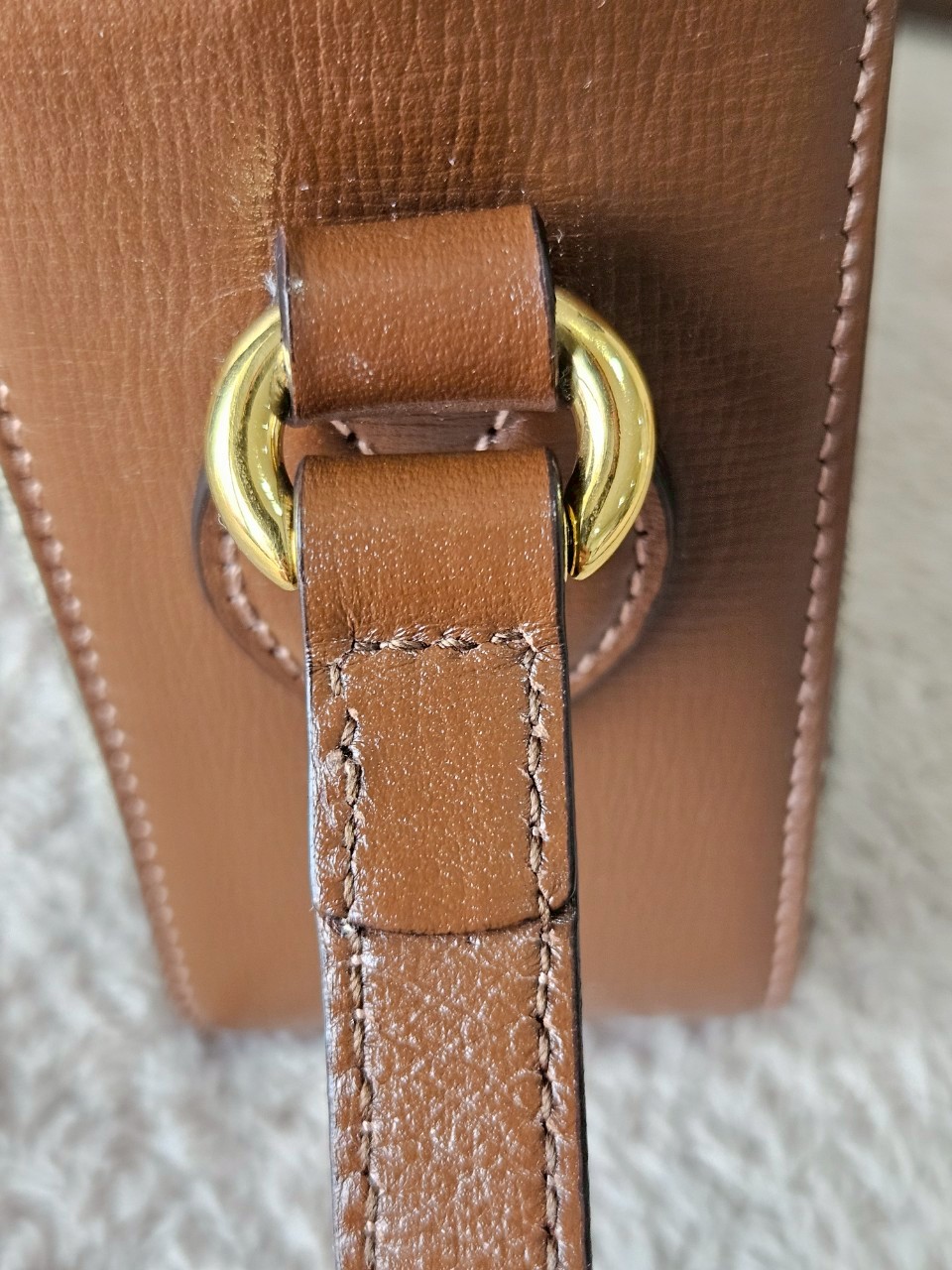 Gucci Horsebit Small Camera Brown
