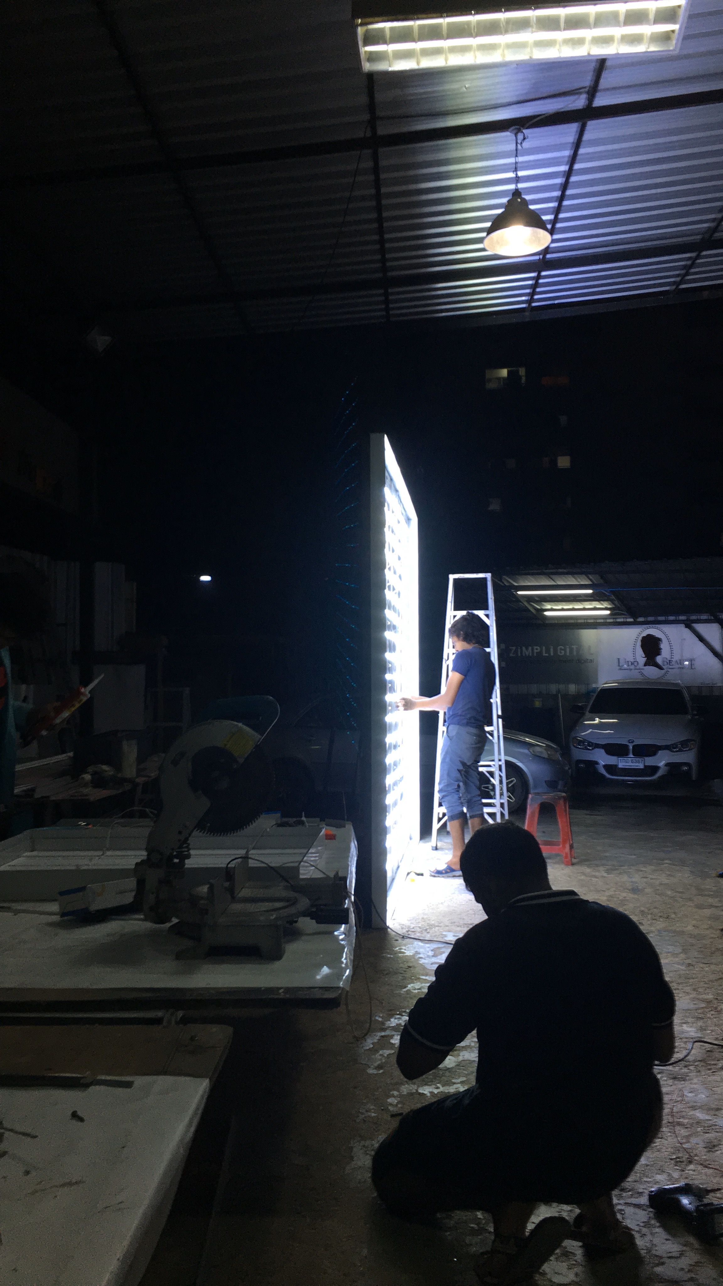 กล่องไฟสำหรับยึดผ้า3P Fabric Lightbox UV ป้ายไฟบาง Slim Light Box 6cm.