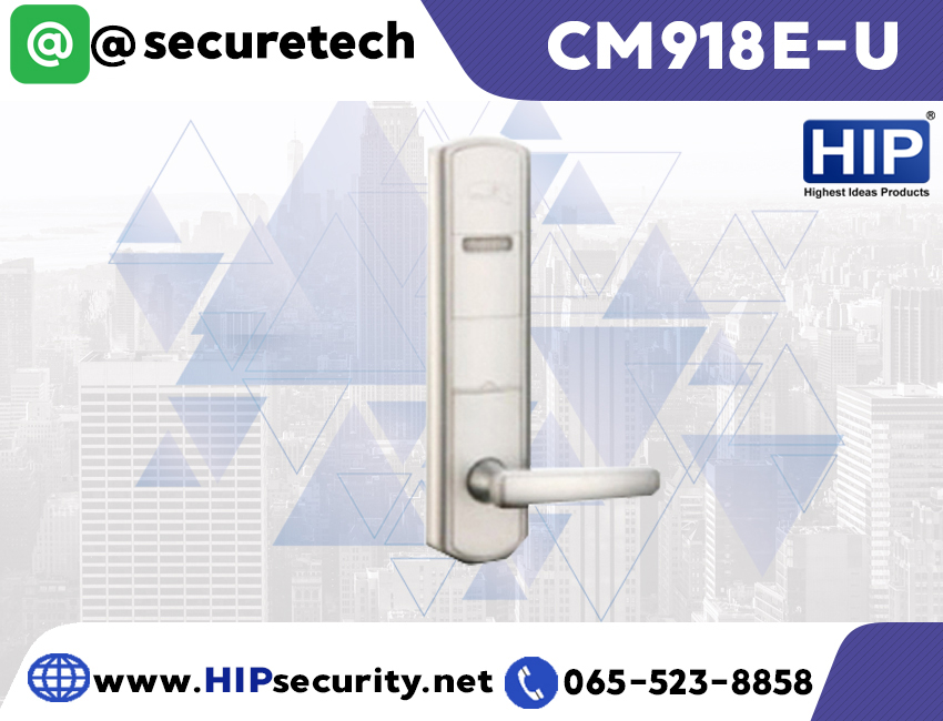 ประตูล็อคโรงแรม HIP Hotel Lock รุ่น CM918E-U