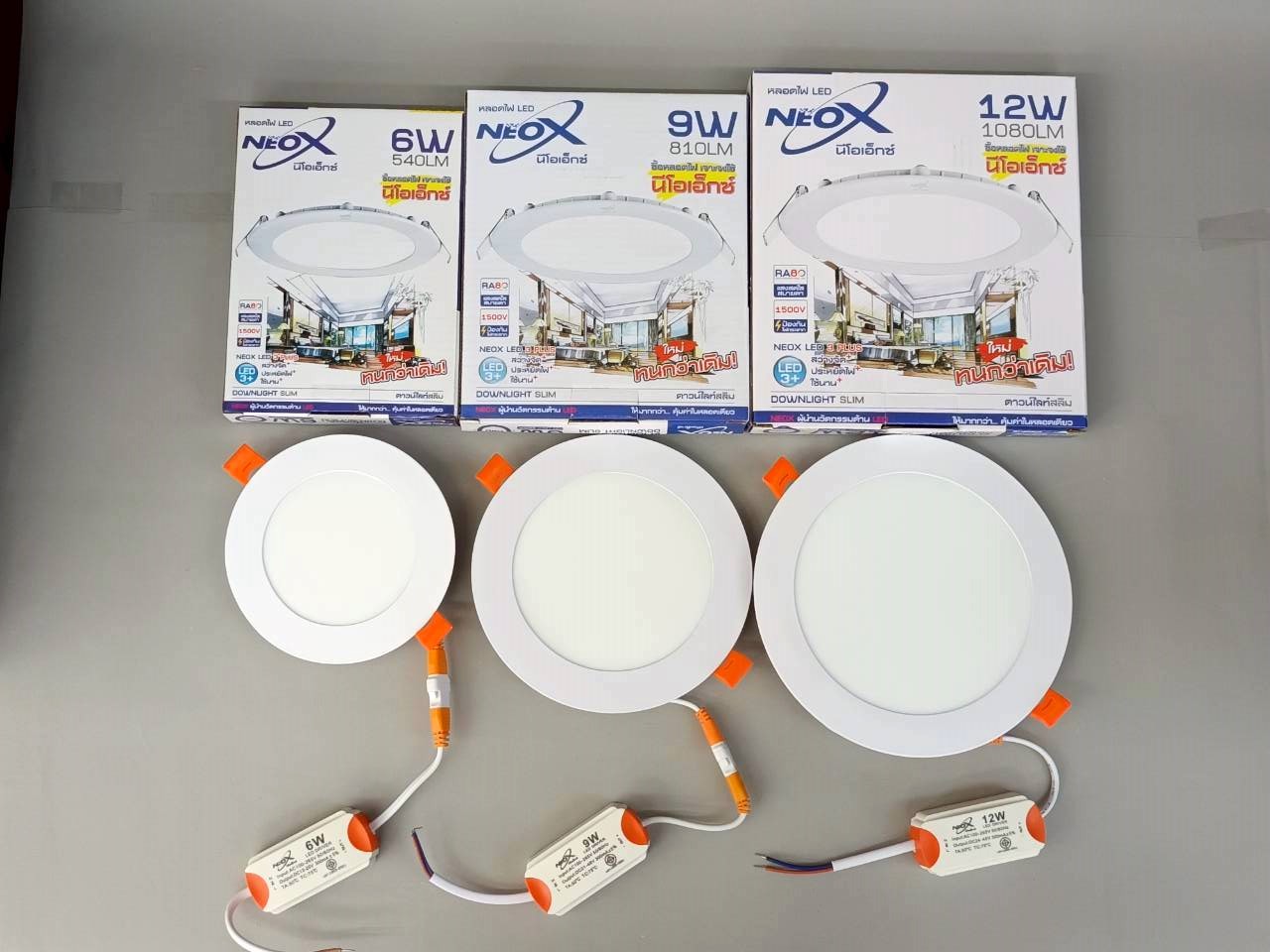 โคมดาวน์ไลท์ฝังฝ้า LED แสงขาว Neox