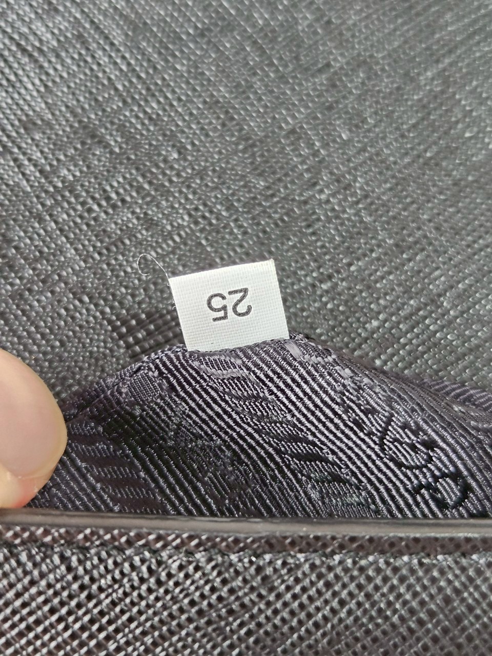 Prada 1BH014 Black Saffiano Leather Chain Shoulder Bag