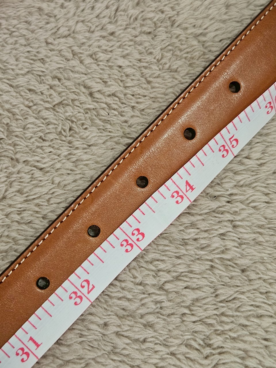 Celine Medium 25MM Triomphe Belt สีน้ำตาล