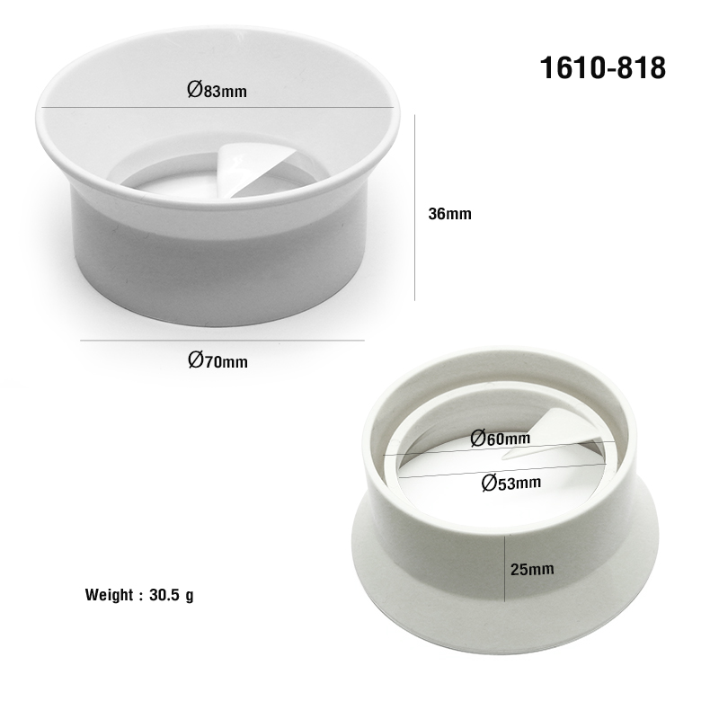 วงแหวนช่วยกรอกกาแฟมอคค่าพอท Ø53 mm. สำหรับ 3 cups