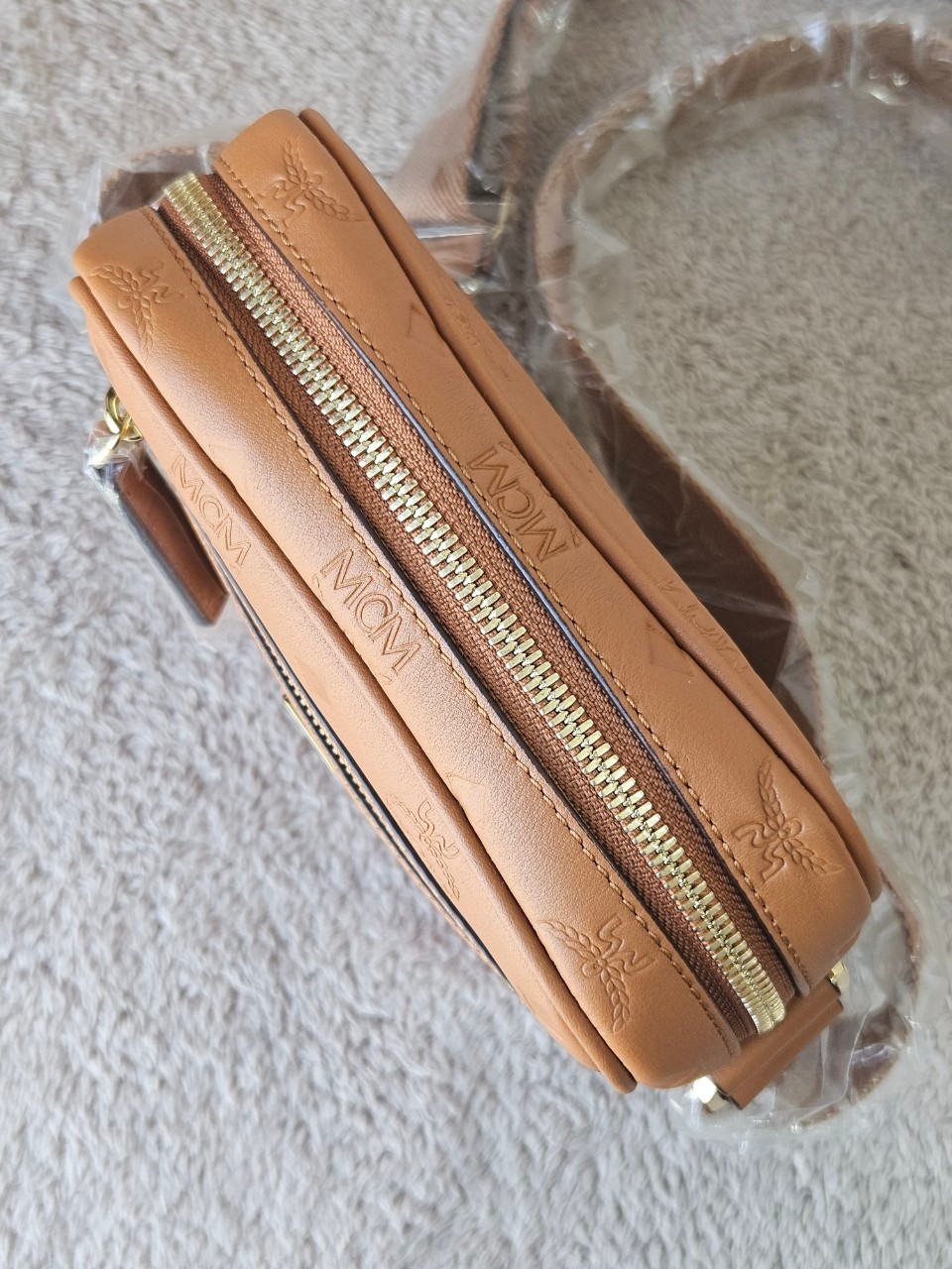 MCM Klassik Leather Crossbody Mini Bag