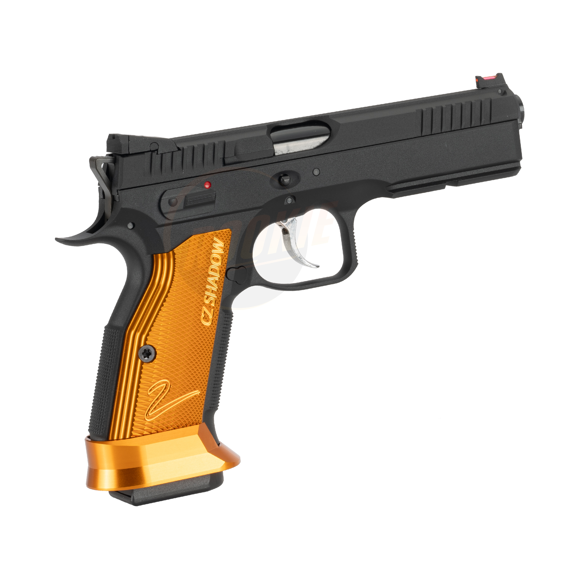 KJ Works CZ Shadow 2 Orange Grip & Magwell (Gas Version)
