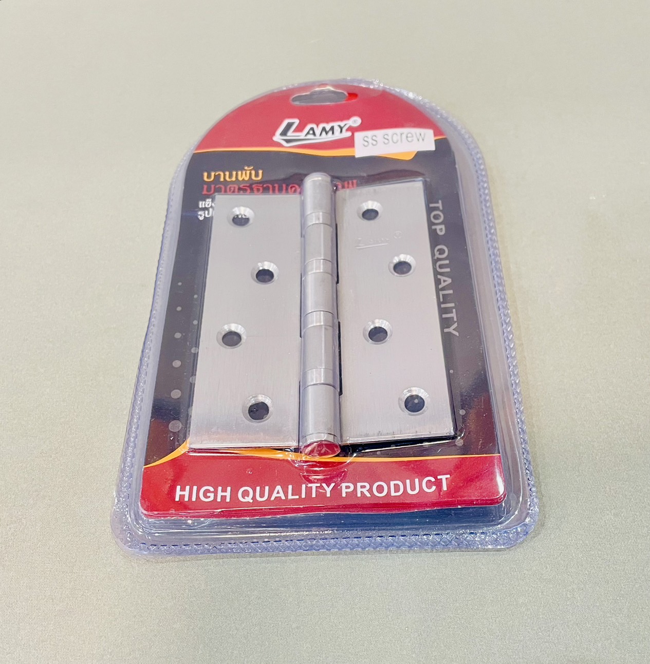 บานพับสแตนเลส 4" x 3"(แพค3ตัว)