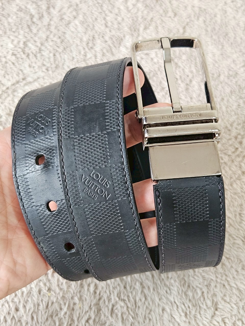 LV Damier Infini Ceinture Revisible Belt