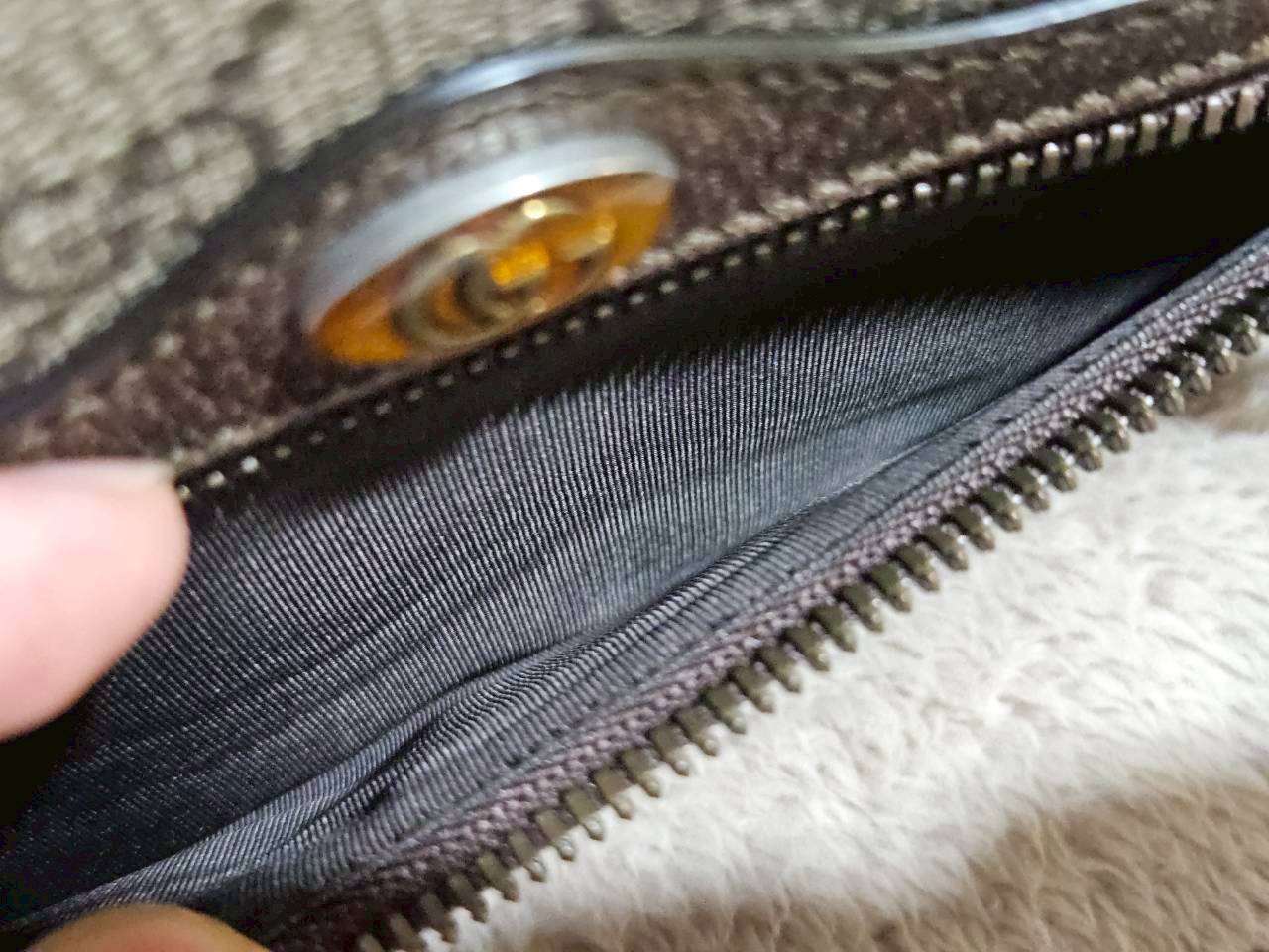 Gucci 575722 Ophidia Shoulder Bag Supreme Beige Brown