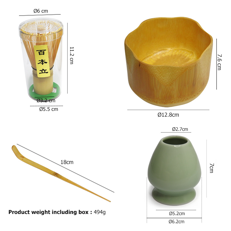 Japanese green tea maker set (matcha tea) WOOD