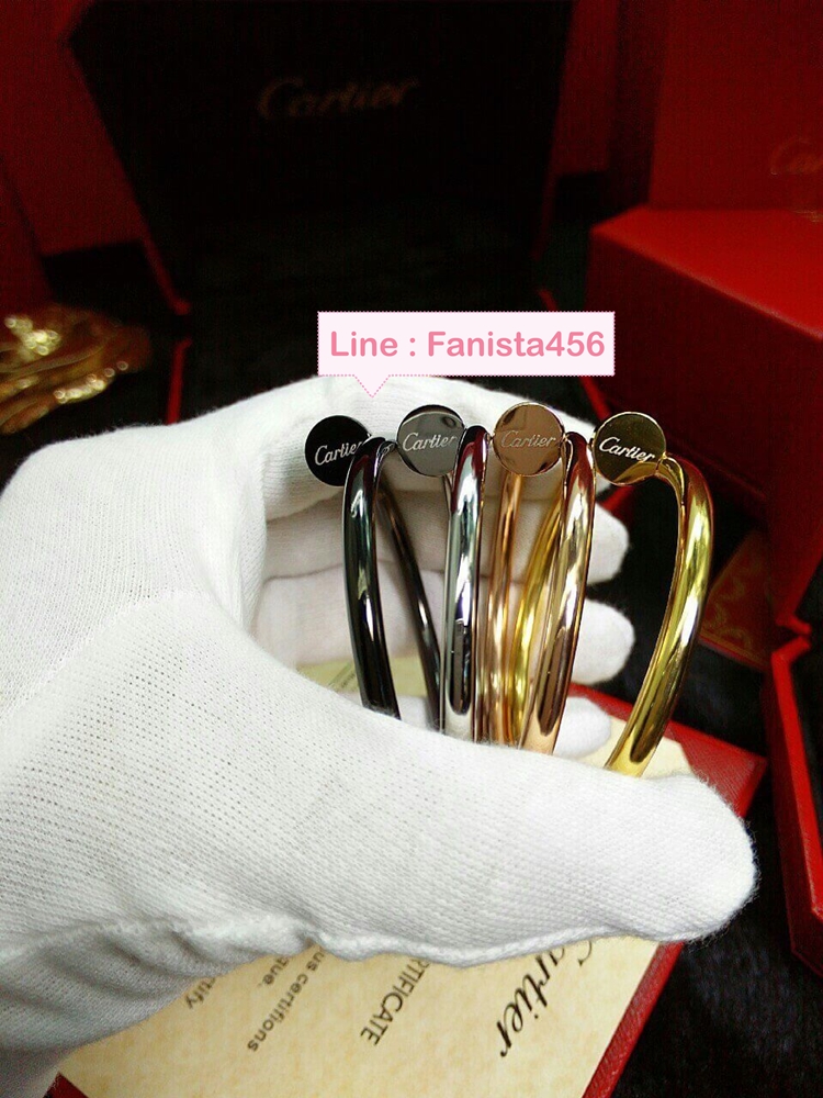 กำไล ตะปู Cartier ไม่มีเพชร รุ่น Juste un clou bracelet