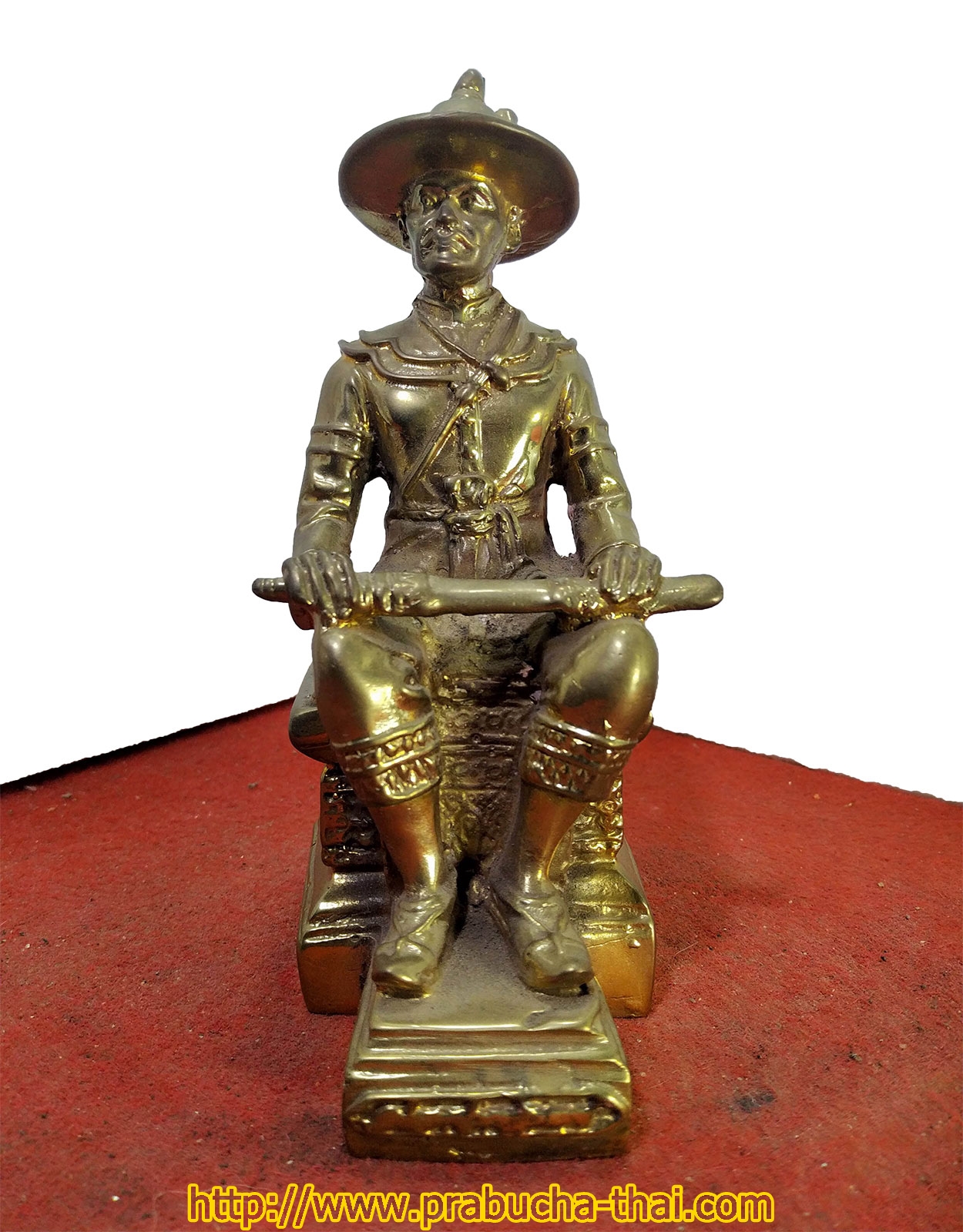 พระบรมรูปจำลอง สมเด็จพระเจ้าตากสินมหาราช เนื้อทองเหลือง