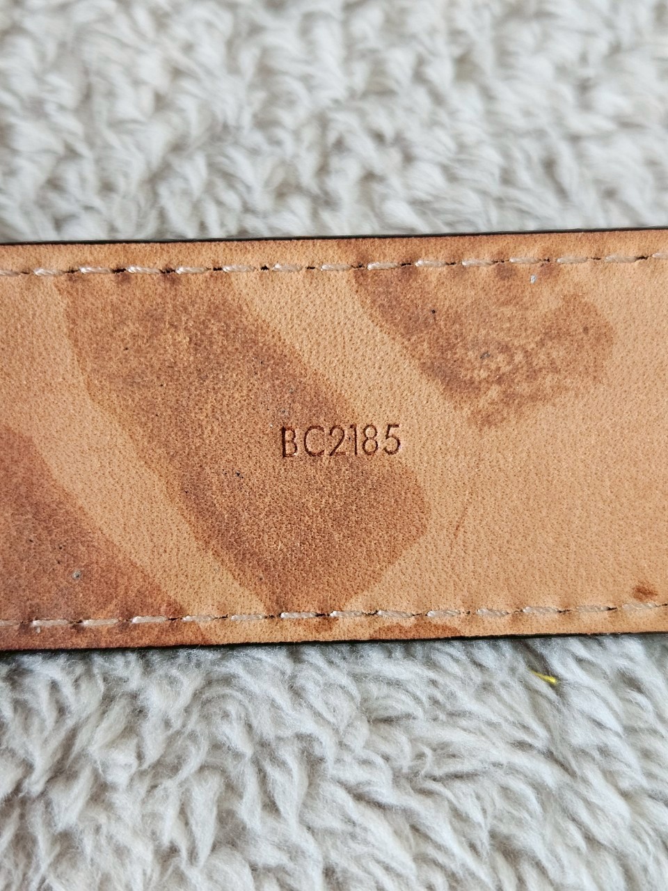 LV M9553 Black EPI Leather Belt