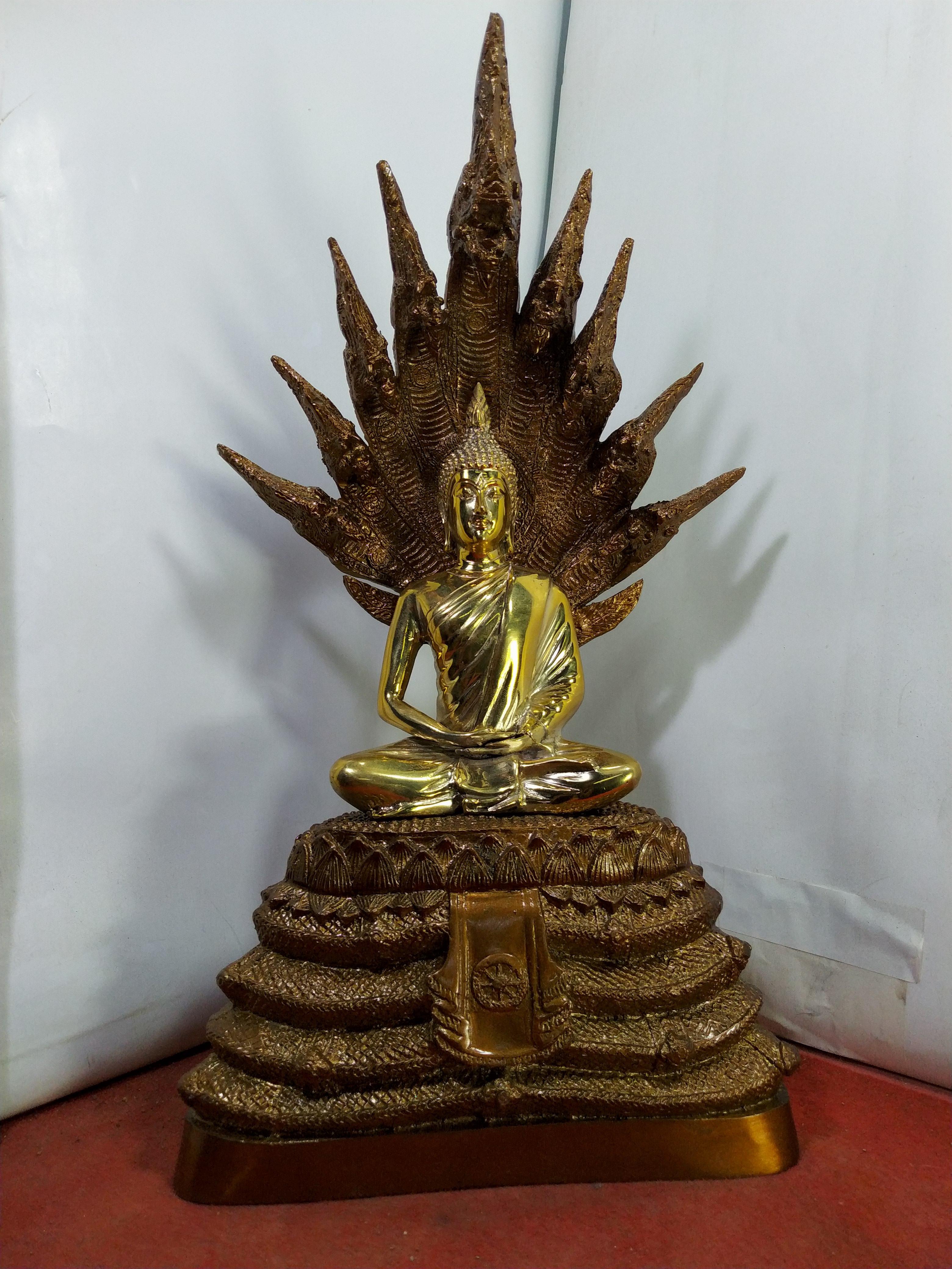 พระนาคปรก นาค9เศียร ฐาน8นิ้ว ถอดฐานได้