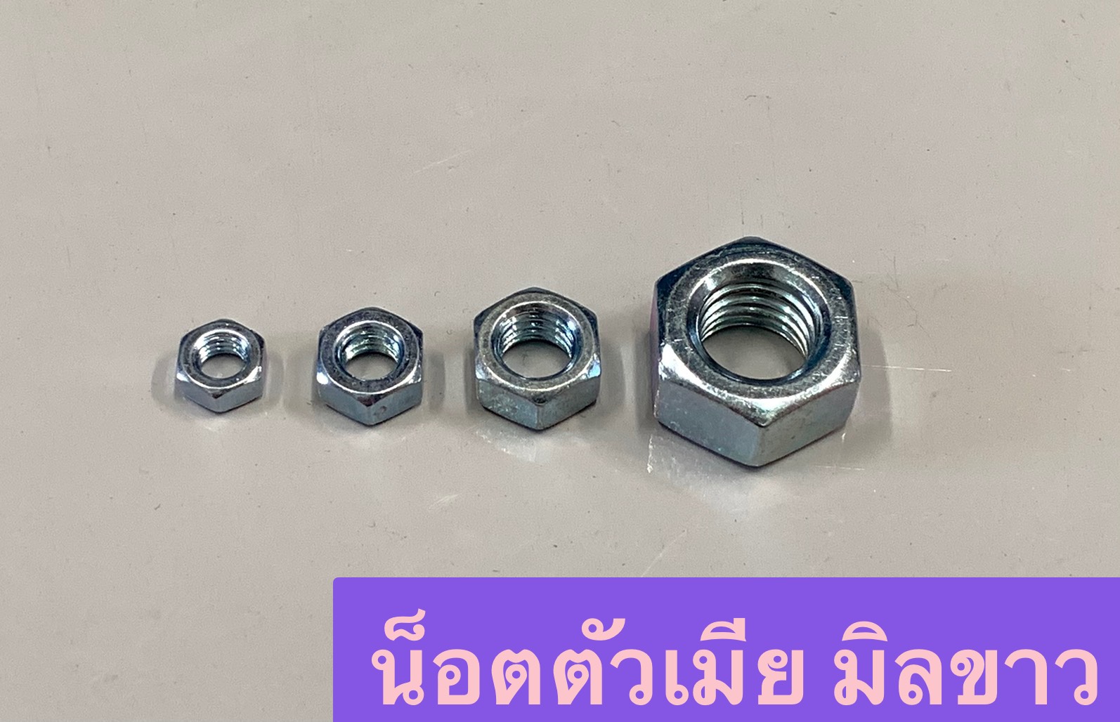 น็อตตัวเมียมิลขาว (ห่อเล็ก)
