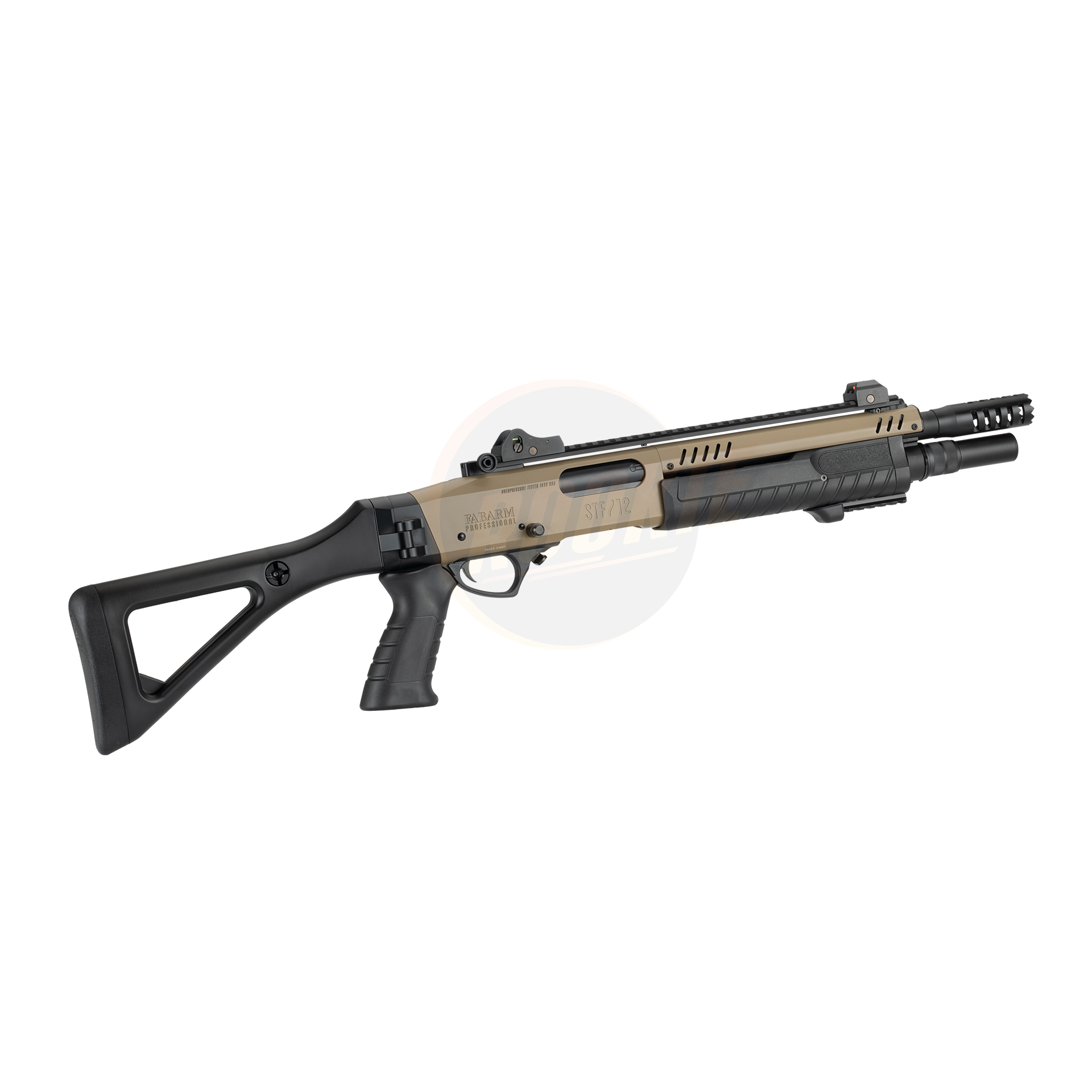 BO FABARM STF/12 Compact 11" Gas Pump Action Shotgun (FDE)