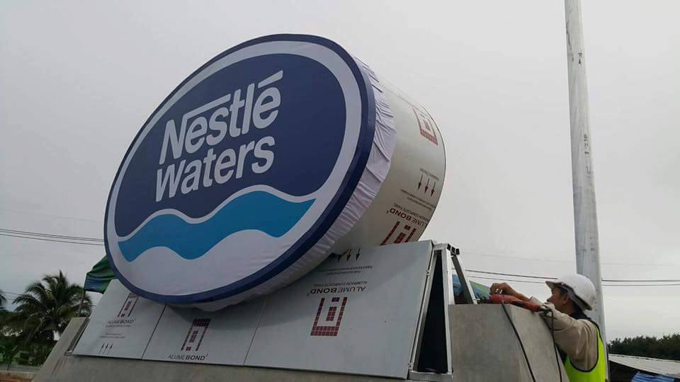 ป้ายคอมโพสิต ซิงค์ขึ้นรูป ติดไวนิลพิมพ์ UV โครงเหล็กปิดคอมโพสิต พร้อมติดตั้งราคาโรงงาน