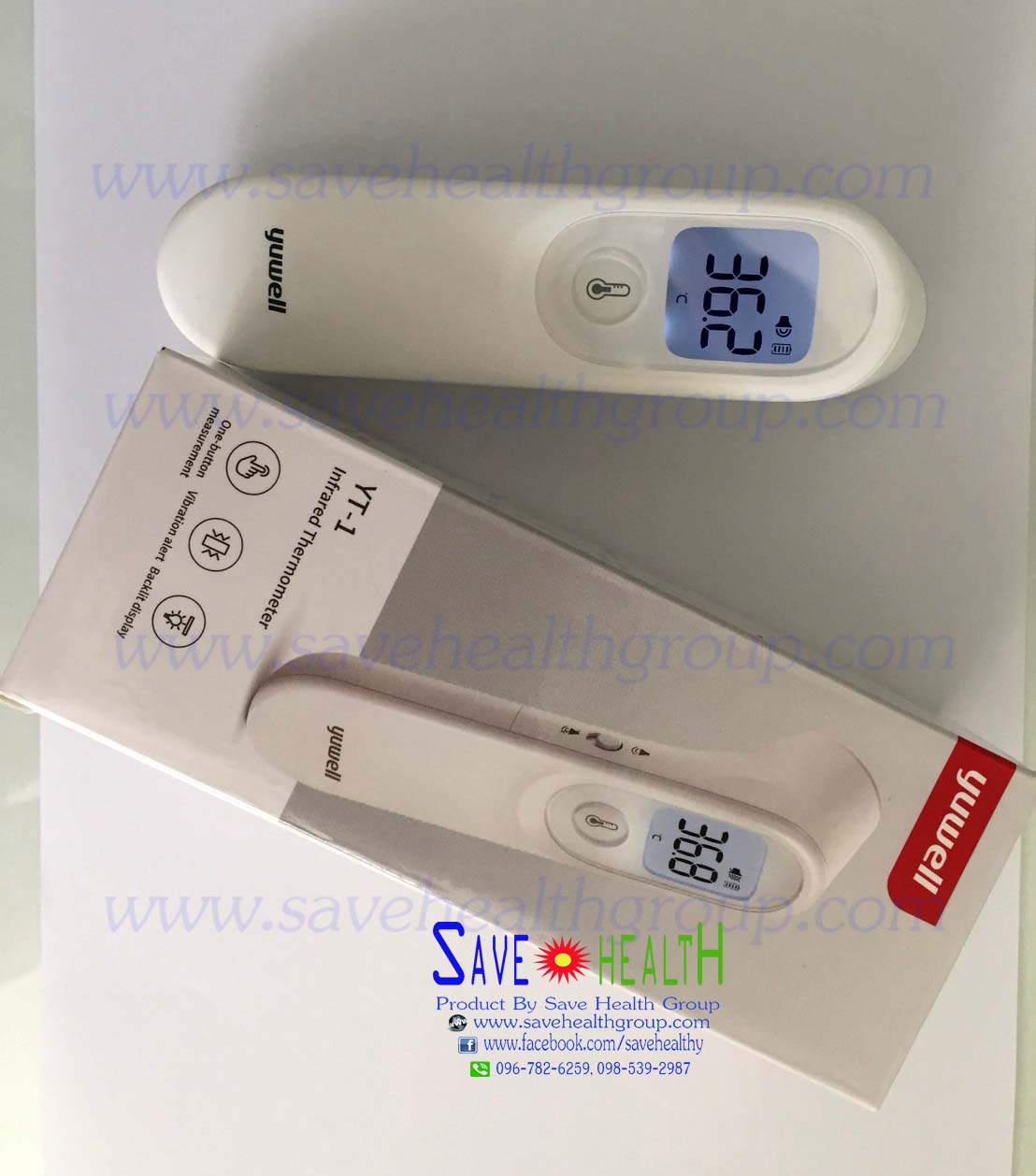 เครื่องวัดไข้ แบบไม่สัมผัสตัว อินฟาเรด ดิจิตอล