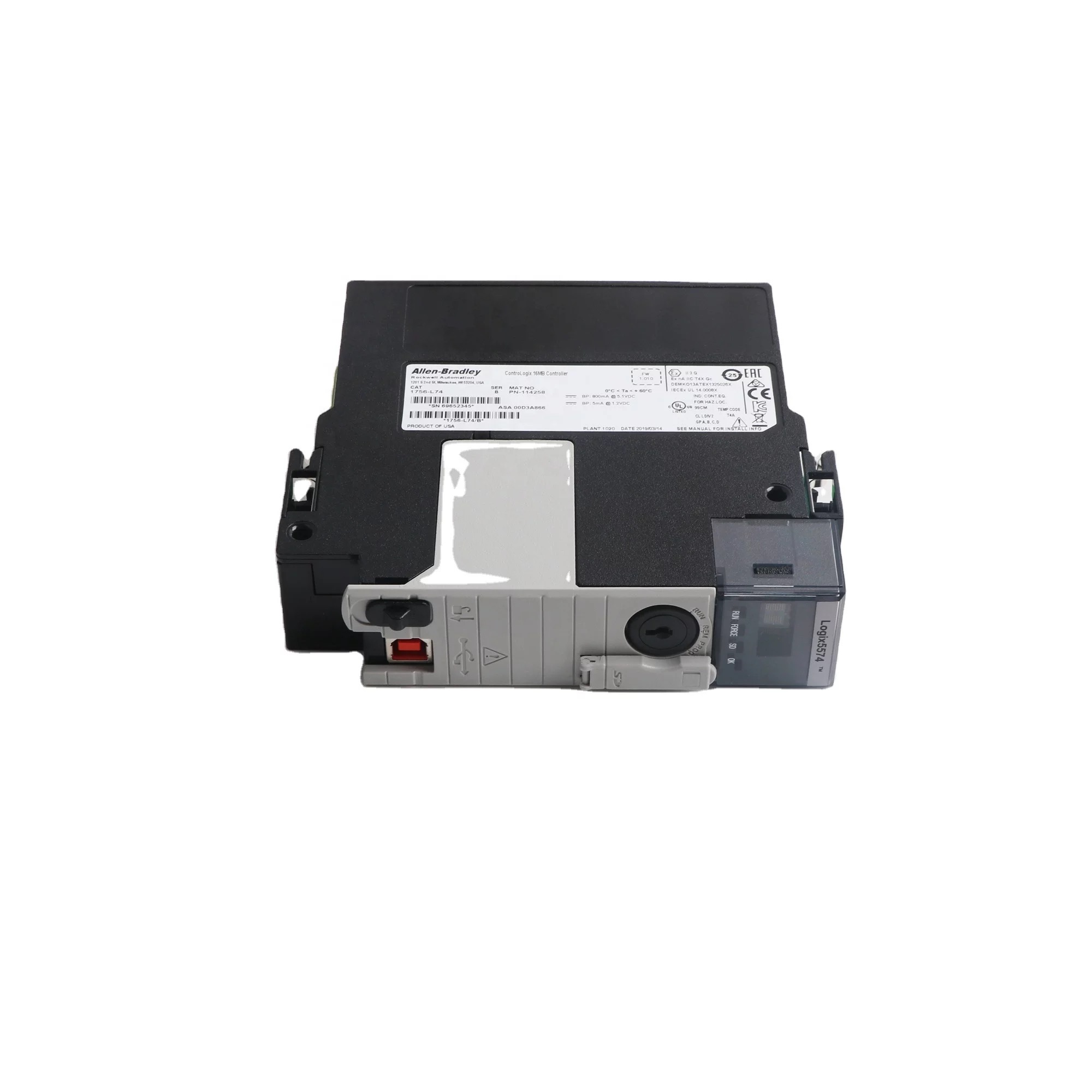 Allen-Bradley 1756-L74 ControlLogix Logix5574 Processor with 16 Mbytes Memory