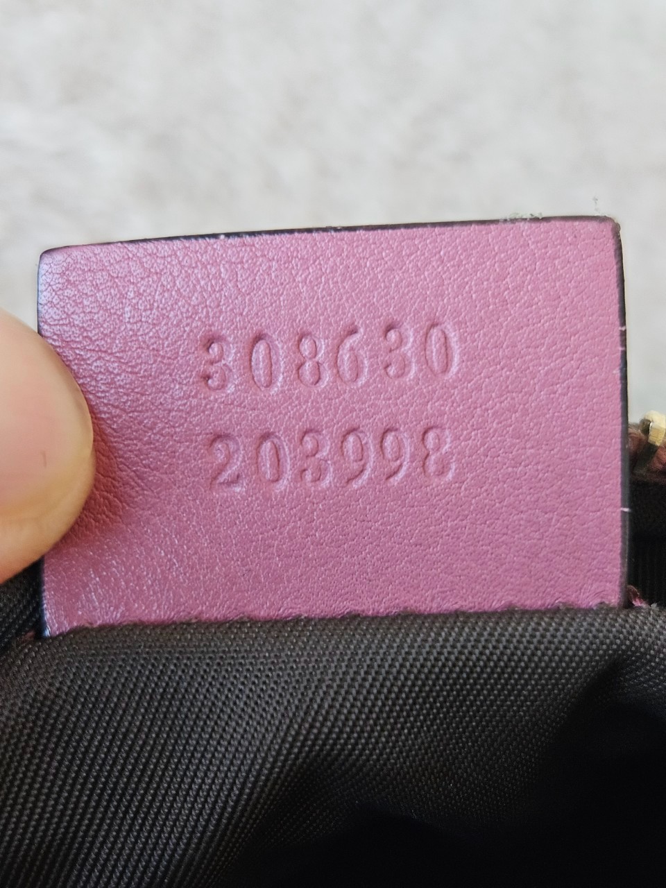 Gucci Small Pouch Cosmetic Pink Leather Interlocking G