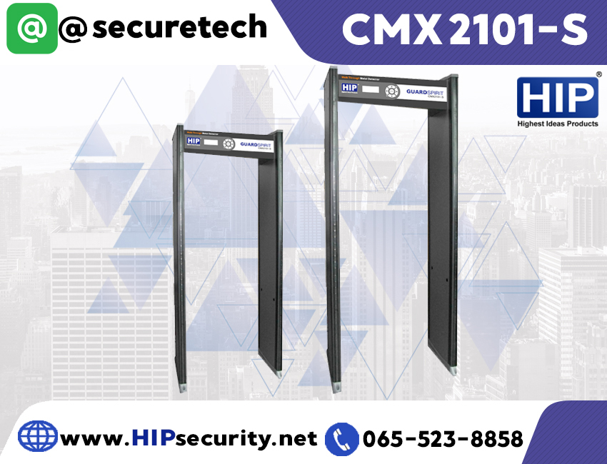 HIP ประตูตรวจจับโลหะ Walkthrough รุ่น CMX2101-S